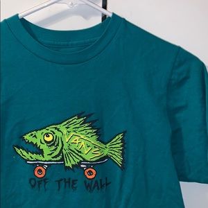 Teal Green Vans Custom Tee